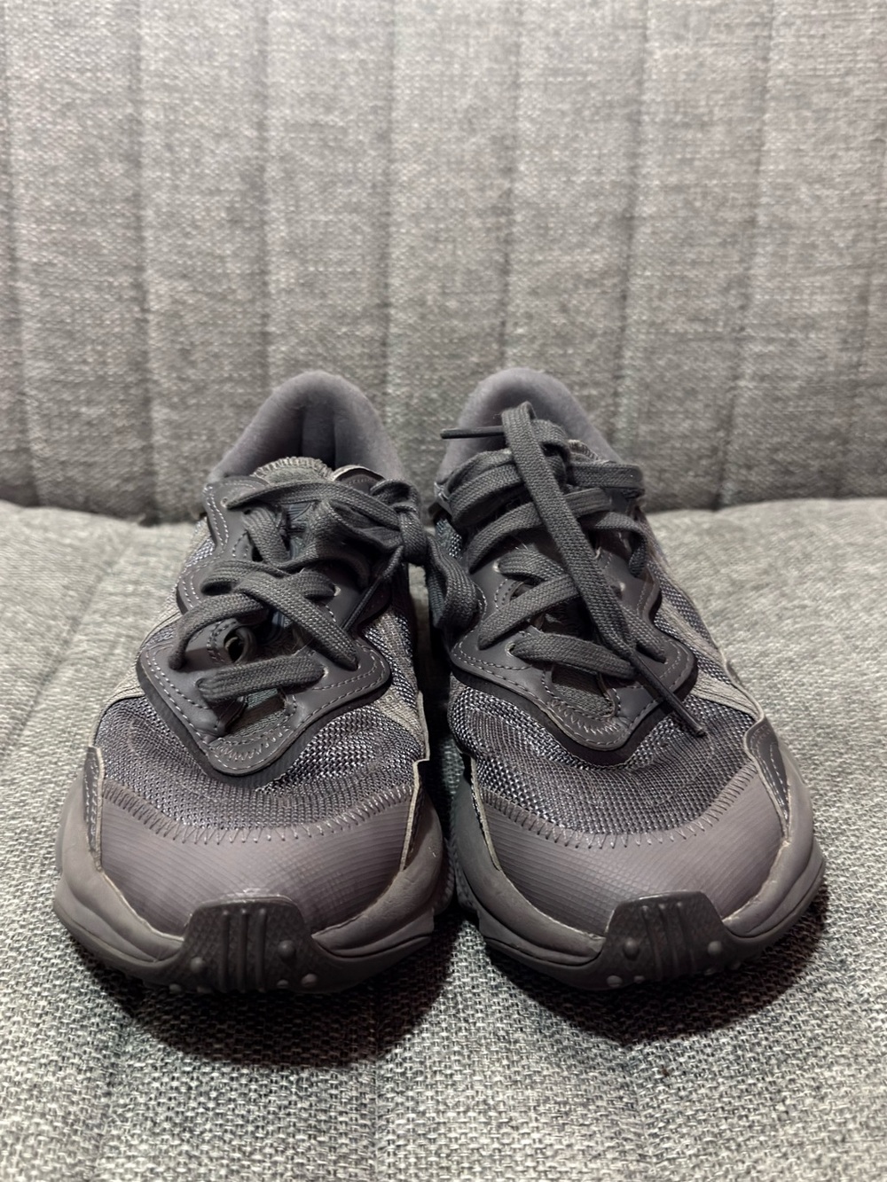 adidas Kids Black Athletic Lace-Up Sneakers